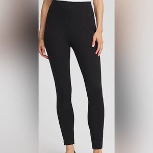 Chico’s Ponte Side Zip Ankle Zip Skinny Black Pants